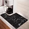 Alfombrilla de encimera de cocina de tierra de diatomeas fresca y sencilla transfronteriza, alfombrilla de drenaje para encimera, alfombrilla para pies, alfombrilla para cafetera, alfombrilla de suelo antideslizante para habitación