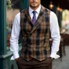 Novo Colete Britânico Vintage Masculino 2025 Colete Jacket Dupla Face Masculino para Noivo Casamento Padrinho