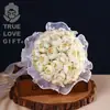 Cor champanhe noiva de casamento real rosa imitação flor de mão criativa suprimentos de casamento fonte de buquê de casamento atacado