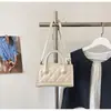 Bolso de mano de nicho de lujo para mujer con un elegante diseño coreano, bolso de hombro acolchado de alta gama, bolso pequeño cruzado