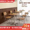 Venta al por mayor de Mesas y Sillas de Tablero Marino Estilo Industrial desde la Fábrica de Origen. Mesas y Sillas Comerciales para Ocio para Cafeterías, Tiendas de Té de Leche y Restaurantes de Té