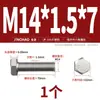 Tornillo Hexagonal Externo de Rosca Fina de Acero Inoxidable 304 M6M8M10M12M14M16M18M20*1/1.25/1.5