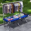 Estantería metálica para puesto, mesa plegable portátil para venta ambulante, estante de puesto portátil, mesa de puesto, estante plegable para uso en puesto