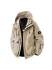 Chaqueta de Cargo con Capucha Nueva para Hombre 2025 Primavera y Otoño Cortavientos e Impermeable Exterior Holgada Tendencia Marca Chaqueta