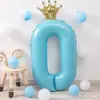 Globo Digital de Base de Pie de 42 Pulgadas, Corona de Princesa en Polvo, Globo de Niña para Fiesta de Cumpleaños y Aniversario