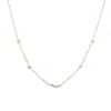 Aogu Moda Europea y Americana Personalidad Chapado en Oro Circonita Acero Inoxidable Collar para Mujeres Ins Nicho Gama Alta Versátil Cadena para Clavícula