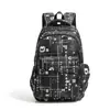 Nova Tendência de Rua Letra Cool Estilo Coreano Mochila de Grande Capacidade Mochila Escolar para Menino Aluno do Ensino Fundamental Aluno do Ensino Médio Mochila para Computador