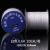 Fio de Pérola Ultra Fino 200M para Montagem de Colares de Pérolas, Corda de Fio Não Elástico, Fio para Miçangas de Pulseira DIY, Corda para Tecelagem