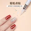 Caneta de Strass para Nail Art Ponta Dupla Dupla Utilização Caneta de Cera para Strass Caneta de Strass para Decoração de Unhas Caneta Removedora de Strass Ferramenta de Sucção de Strass