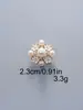 Botões Metálicos de Flor Tridimensional com Acabamento de Luxo, Botões Decorativos Costurados à Mão para Suéteres e Casacos, Acessórios de Vestuário, Fechos de Botão Estilo Chinês