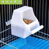 Jaula de plástico colgante comedero para pájaros periquito alimentador pájaro peonía Estornino taza para comida caja de comida para jaula de pájaros soporte