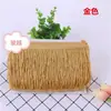 Explosiones de lentejuelas DIY accesorios para ropa de escenario encaje de flecos para danza latina encaje de flecos poliéster barba 15CM