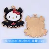 Serie de Halloween Transfronteriza Colgante Gato Kt Materiales para Accesorios DIY Aleación de Esmalte Colgante Individual Pulsera Collar Pendientes