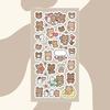 Pegatinas de oso de peluche con forma de conejo y grafiti de dibujos animados coreanos, pegatinas creativas para manualidades, venta al por mayor