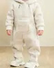 Ropa de Invierno para Bebé y Niños Estilo Coreano Mameluco de Terciopelo Todo en Uno para Bebé Mameluco Grueso Solapa Harem Mameluco de Terciopelo para Bebé