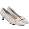 Zapatos de Salón de Punta Fina para Mujer, Zapatos de Mujer de Cuero Suave de Tacón Medio para Verano, Nuevos Zapatos de Tacón Bajo para Primavera y Otoño 2026 para Madres de Mediana Edad