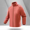 Chaqueta polar unisex en color azul oscuro, gris oscuro, verde militar, color caramelo, negro para invierno, primavera y otoño