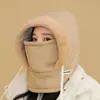Pasamontañas de Ciclismo JOHORSE con Forro Polar Otoño/Invierno Cubierta Facial Completa Ajustable con Cordón Gorro para Ciclismo al Aire Libre Protección contra el Frío