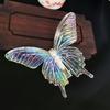 Tocados Antiguos Pinza Transparente de Mariposa Pasador Pinza Lateral Estilo Mori Versátil de Alto Nivel Pinza para el Pelo Estilo U Pinza de Pico de Pato