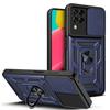 Aplicación transfronteriza de funda para teléfono móvil Samsung A23 con ventana deslizante anticaída A53/A73 soporte de espejo protector para coche A13 4G funda protectora