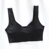 Ropa interior de seda de hielo con espalda hermosa para mujer, realce para busto pequeño, sin aro de acero, de una pieza, deportiva para correr, interior base, chaleco pequeño