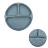 Plato de silicona para bebés y niños, cuenco para comida de bebé con ventosa integrada anticaída, juego de vajilla de silicona para alimentación de bebés