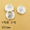 Xizang Prata Chiang Mai Contas de Prata Pulseira de Cristal Acessórios Colar DIY Contas Antigas de Prata Quadrado Triângulo Padrão Trançado Acessórios