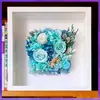 Moldura de Foto Oca de Madeira 3cm Caixa de Armazenamento de Buquê Eterno de Flores Secas Moldura de Foto Estéreo À Prova de Mofo Moldura de Foto Retro DIY Venda por Atacado