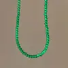 Collar de clavícula con cuentas de la abuela Verde para mujer Verano 2024 Nuevo Caliente Collar de alta gama Nicho Luz Lujo Accesorios de collar