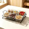 Estante de almacenamiento para sala de estar, estante con bandeja, estante de almacenamiento para sala de estar y baño, estante comercial para bocadillos y nueces para clubes