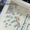 Pedras Strass para Nail Art Zircônia Branca Grande, Popular na Internet Vendendo Muito Ponto Brilhante Fundo Pontiagudo Formato Irregular Cubo de Açúcar Banhado Ovo de Pomba Formato de Coração Decorações para Unhas