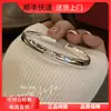 Pulseira de Prata Pura 999.9 Prata de Lei Esculpida à Mão Flor de Lótus Pulseira da Consorte Imperial Abertura Tendência Nacional Estilo Étnico Feminino Pulseira de Prata Atacado