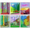 Novo David Hockney Normandy Primavera Coleção Pintura Paisagem Verde Nicho Decorativo Core Poster