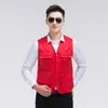 Colete de verão atacado camisa de publicidade de supermercado roupa de trabalho colete grupo de voluntários masculino atividade colete logo estampado