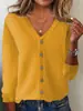 Cárdigan de Punto para Mujer, Chaqueta de Punto para Primavera y Verano, Cárdigan Suéter de Manga Larga, Chaqueta de Temporada Tallas Grandes, Chaqueta Suéter Transfronteriza para Mujer