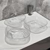 Plato de fruta de plástico transparente de una generación de viento ligero y lujoso, plato de fruta para el hogar, sala de estar, mesa de café, bocadillos, plato de dulces, color de alto valor