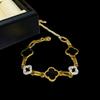 Pulsera Europea y Americana Transfronteriza Edición Ancha Acero Inoxidable Tamaño Ajustable para Mujer Exagerada de Alta Gama Dorada Abierta