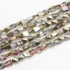 Cuentas Pequeñas de Grava Cuentas de Vidrio Retorcidas Cuentas Sueltas Galvanizadas Cuentas para Manualidades Oro Tocados de Boda Zapatos Accesorios de Ropa Producción de Pulseras