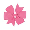 Pinzas para el pelo de cinta de satén acanalada, bestsellers europeos y americanos de Amazon transfronterizos, pinzas para el pelo de lazo de color liso, accesorios para el pelo para niños al por mayor