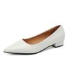 Simples Dedo Apontado Sapatos de Salto Quadrado Raso Feminino Negócios Casuais Elegantes Sapatos de Salto Alto da Moda Feminino Quatro Estações