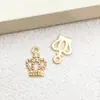 Vendas Diretas Transfronteiriças de Novo Kit Misto com 51 Peças Dourado KC Pingente de Sereia Nota Musical Simulada Acessórios para Joias DIY