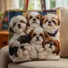 2026 Nova Série de Filhotes Transfronteiriça Estampa Digital Bolsa Tote Acolchoada de Ombro Fashion