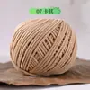 Novelo de Fio de Algodão Redondo Oco 2mm, Kit de Material DIY de Fio Oco, Tecelagem Artesanal de Algodão e Linho, Firme e Rígido, Direto da Fábrica
