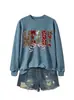 Amazon eBay loja independente moda casual feminina MERRY gravata borboleta estampa de leopardo xadrez com lantejoulas moletom transfronteiriço
