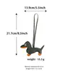 Huinming Accesorios Serie Miu Colgante para Bolso Piel Sintética Perro Salchicha Peluche Llavero de Gama Alta Pequeño Regalo Recuerdo de Fiesta