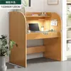 Mesa de estudo, mesa de escritório, mesa de computador para estudante, divisória simples fechada para preparação de exame de pós-graduação, mesa de sala de estudo simples imersiva