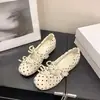 Zapatos de ballet 3cm sin cordones zapatos sencillos lazo para aumentar altura punta cuadrada lunares franceses altura interior creciente 2026 nuevo estilo