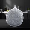 Esponja de Alambre de Acero para Lavar Platos en la Cocina, Esponja para Restregar Ollas, Esponja para Limpieza del Hogar, No Absorbe Aceite Fácilmente, Esponja de Alambre Plateado