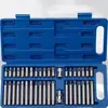 Juego de Herramientas para Reparación de Automóviles Juego de Puntas Punta Estrella Punta Torx Combinación Juego de Piezas de 40 Estrías Llave Patrón Flor Llave Hexagonal