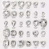 Vidro de Cristal com Formato Especial Modelo Completo Branco Fundo Pontiagudo Vidro Diamante DIY Bolsas de Manicure Roupas Adesivos de Diamante Acessórios Decorativos